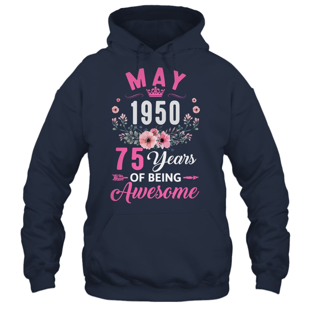 Made In 1950 75 Years Old May 75th Birthday Women Shirt & Tank Top | siriusteestore