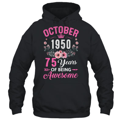 Made In 1950 75 Years Old October 75th Birthday Women Shirt & Tank Top | siriusteestore