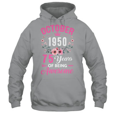 Made In 1950 75 Years Old October 75th Birthday Women Shirt & Tank Top | siriusteestore
