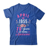 Made In 1955 70 Years Old April 70th Birthday Women Shirt & Tank Top | siriusteestore