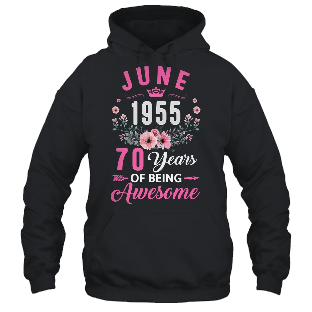 Made In 1955 70 Years Old June 70th Birthday Women Shirt & Tank Top | siriusteestore