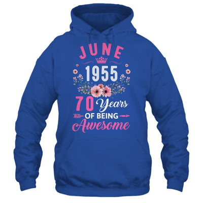 Made In 1955 70 Years Old June 70th Birthday Women Shirt & Tank Top | siriusteestore