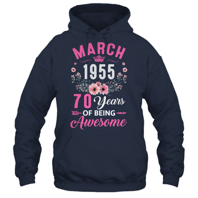 Made In 1955 70 Years Old March 70th Birthday Women Shirt & Tank Top | siriusteestore