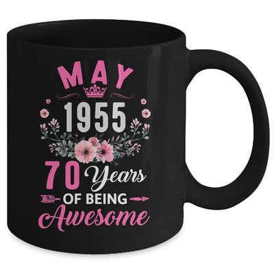 Made In 1955 70 Years Old May 70th Birthday Women Mug | siriusteestore