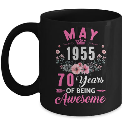 Made In 1955 70 Years Old May 70th Birthday Women Mug | siriusteestore