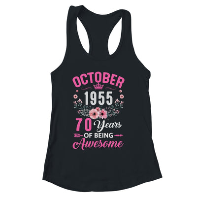 Made In 1955 70 Years Old October 70th Birthday Women Shirt & Tank Top | siriusteestore