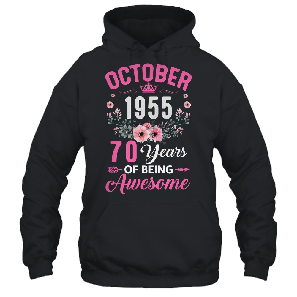Made In 1955 70 Years Old October 70th Birthday Women Shirt & Tank Top | siriusteestore