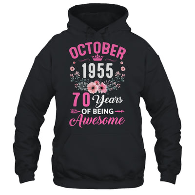 Made In 1955 70 Years Old October 70th Birthday Women Shirt & Tank Top | siriusteestore