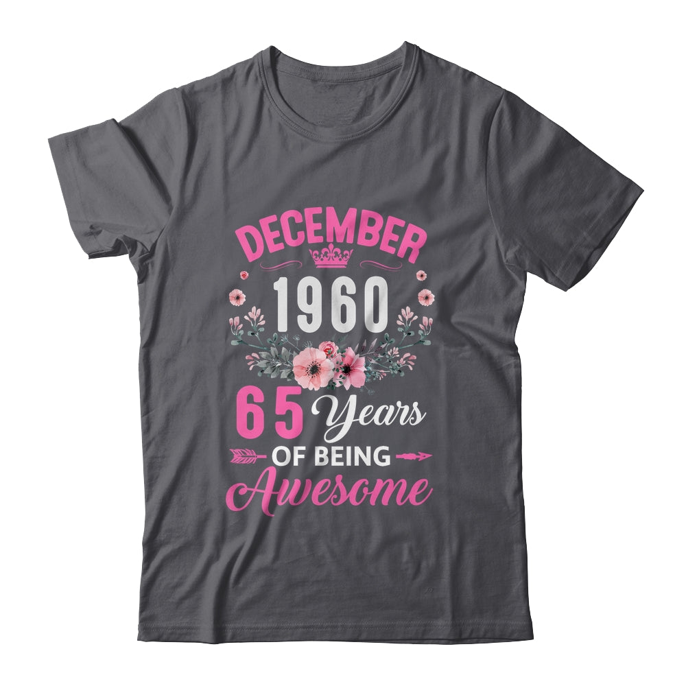 Made In 1960 65 Years Old December 65th Birthday Women Shirt & Tank Top | siriusteestore