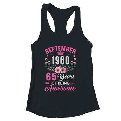 Made In 1960 65 Years Old September 65th Birthday Women Shirt & Tank Top | siriusteestore