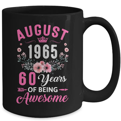 Made In 1965 60 Years Old August 60th Birthday Women Mug | siriusteestore