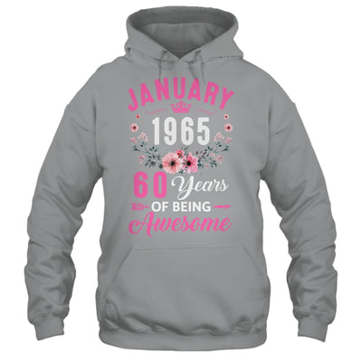 Made In 1965 60 Years Old January 60th Birthday Women Shirt & Tank Top | siriusteestore