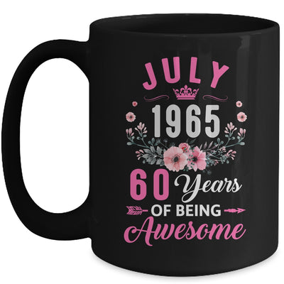 Made In 1965 60 Years Old July 60th Birthday Women Mug | siriusteestore