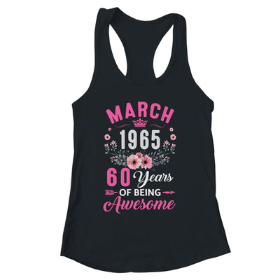 Made In 1965 60 Years Old March 60th Birthday Women Shirt & Tank Top | siriusteestore