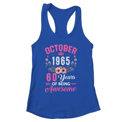 Made In 1965 60 Years Old October 60th Birthday Women Shirt & Tank Top | siriusteestore