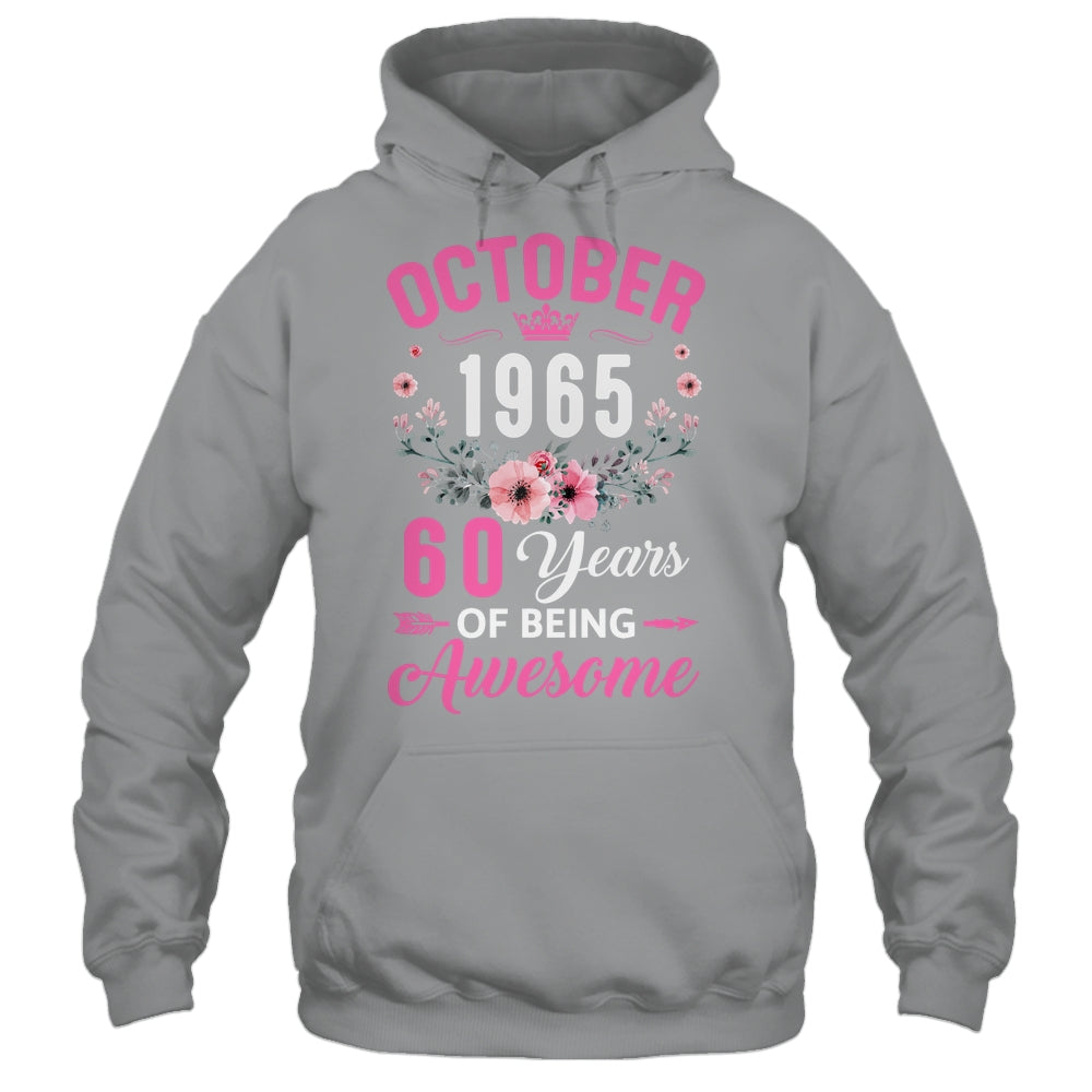 Made In 1965 60 Years Old October 60th Birthday Women Shirt & Tank Top | siriusteestore