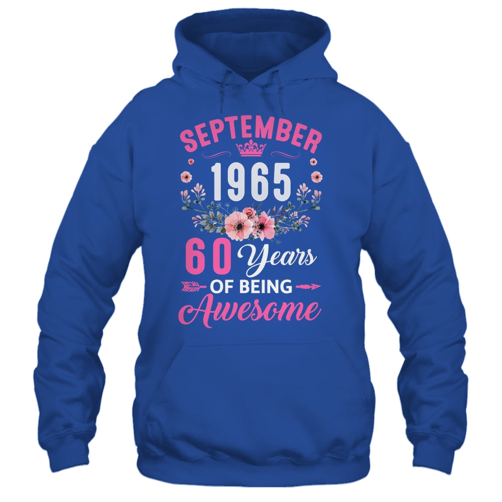 Made In 1965 60 Years Old September 60th Birthday Women Shirt & Tank Top | siriusteestore