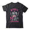Made In 1970 55 Years Old April 55th Birthday Women Shirt & Tank Top | siriusteestore