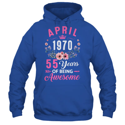 Made In 1970 55 Years Old April 55th Birthday Women Shirt & Tank Top | siriusteestore