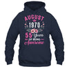 Made In 1970 55 Years Old August 55th Birthday Women Shirt & Tank Top | siriusteestore