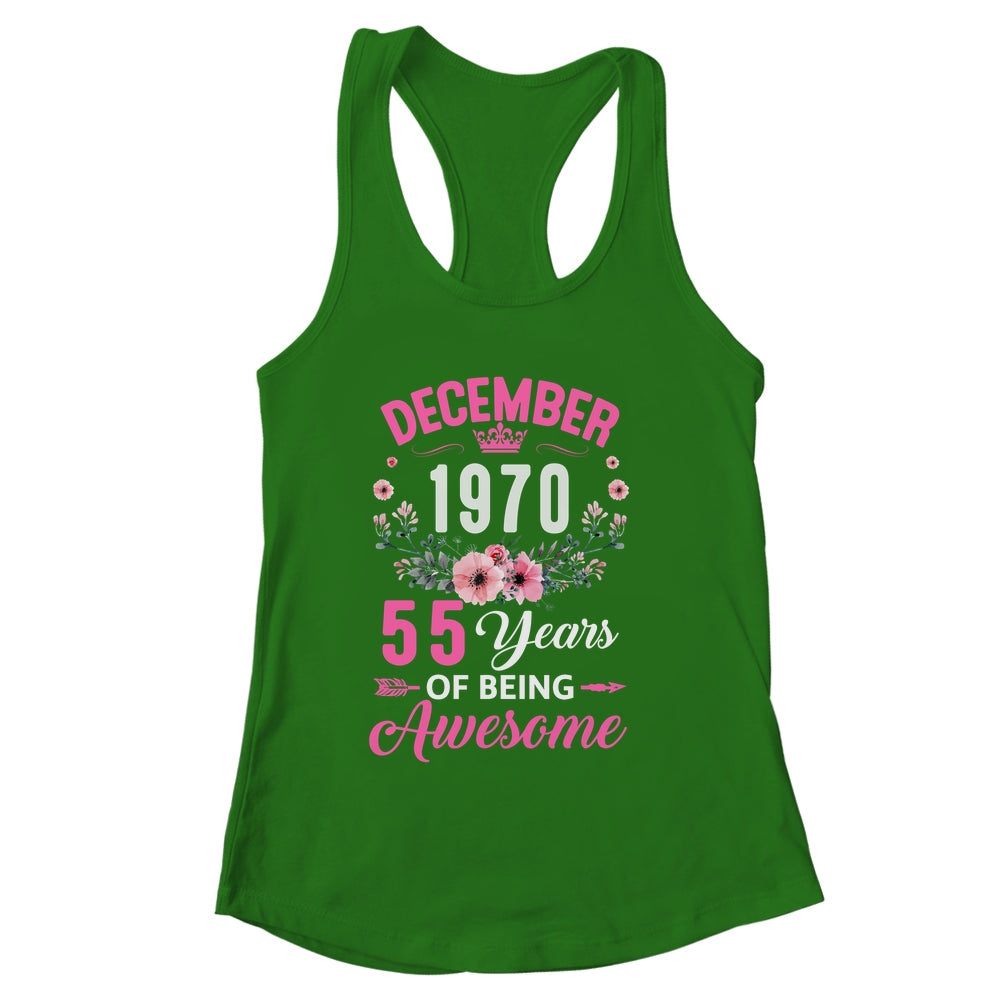 Made In 1970 55 Years Old December 55th Birthday Women Shirt & Tank Top | siriusteestore