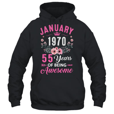 Made In 1970 55 Years Old January 55th Birthday Women Shirt & Tank Top | siriusteestore