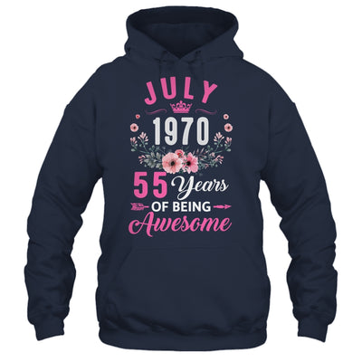Made In 1970 55 Years Old July 55th Birthday Women Shirt & Tank Top | siriusteestore