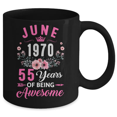 Made In 1970 55 Years Old June 55th Birthday Women Mug | siriusteestore
