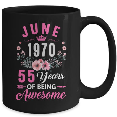 Made In 1970 55 Years Old June 55th Birthday Women Mug | siriusteestore