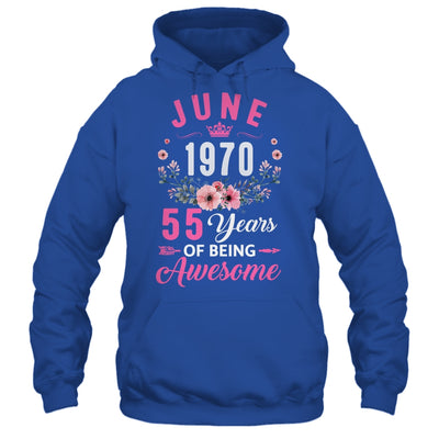 Made In 1970 55 Years Old June 55th Birthday Women Shirt & Tank Top | siriusteestore