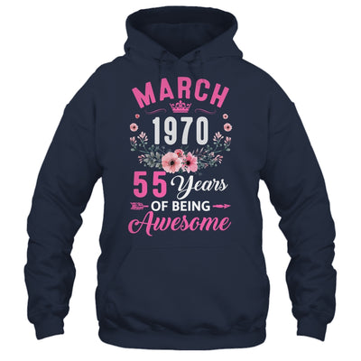 Made In 1970 55 Years Old March 55th Birthday Women Shirt & Tank Top | siriusteestore