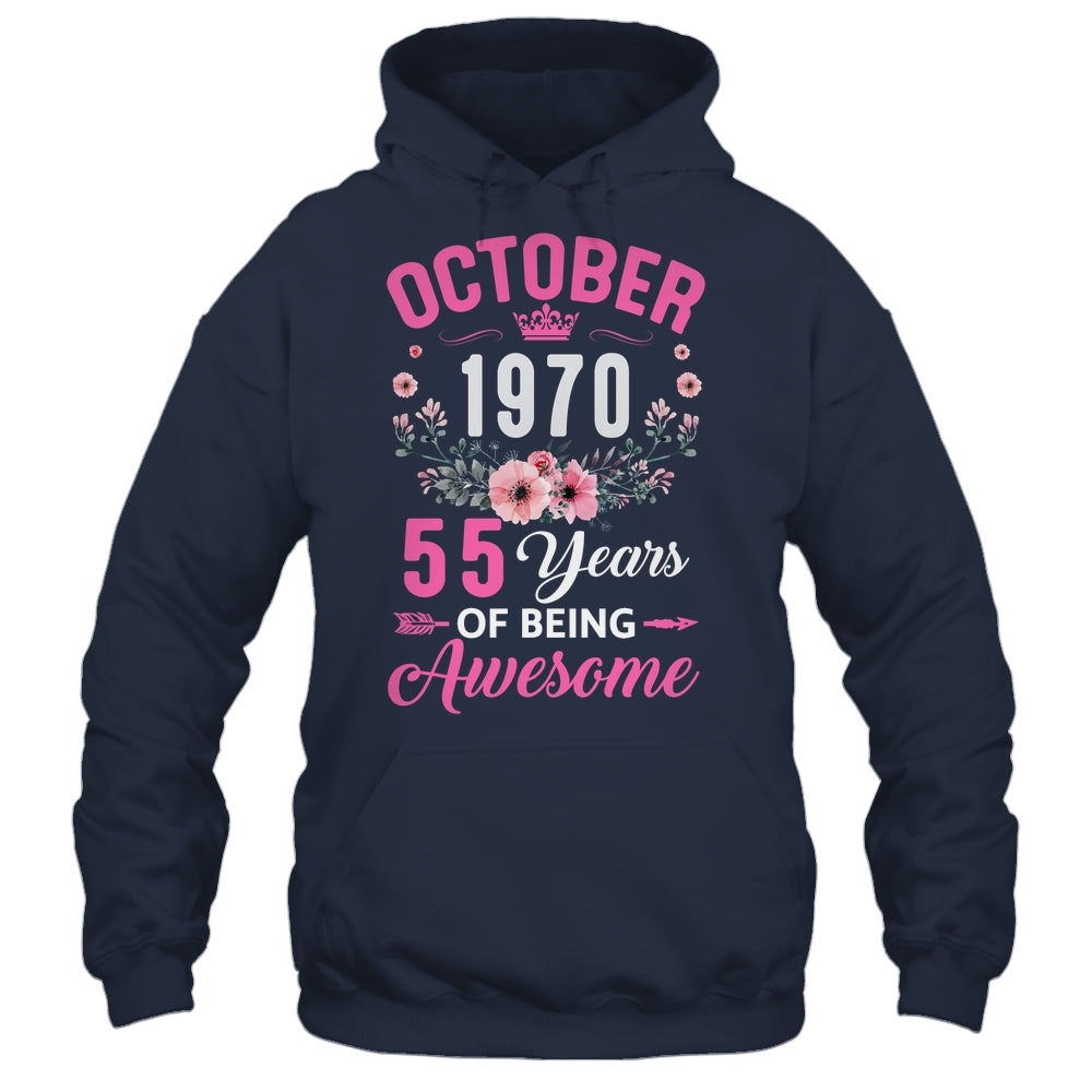 Made In 1970 55 Years Old October 55th Birthday Women Shirt & Tank Top | siriusteestore