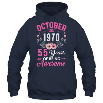 Made In 1970 55 Years Old October 55th Birthday Women Shirt & Tank Top | siriusteestore