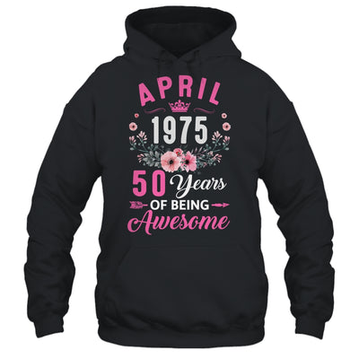 Made In 1975 50 Years Old April 50th Birthday Women Shirt & Tank Top | siriusteestore