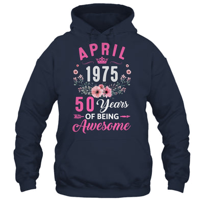 Made In 1975 50 Years Old April 50th Birthday Women Shirt & Tank Top | siriusteestore