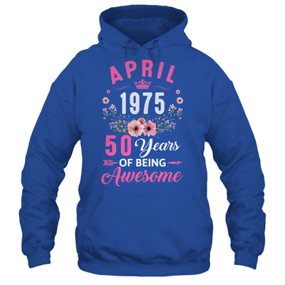 Made In 1975 50 Years Old April 50th Birthday Women Shirt & Tank Top | siriusteestore