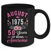 Made In 1975 50 Years Old August 50th Birthday Women Mug | siriusteestore