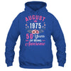 Made In 1975 50 Years Old August 50th Birthday Women Shirt & Tank Top | siriusteestore