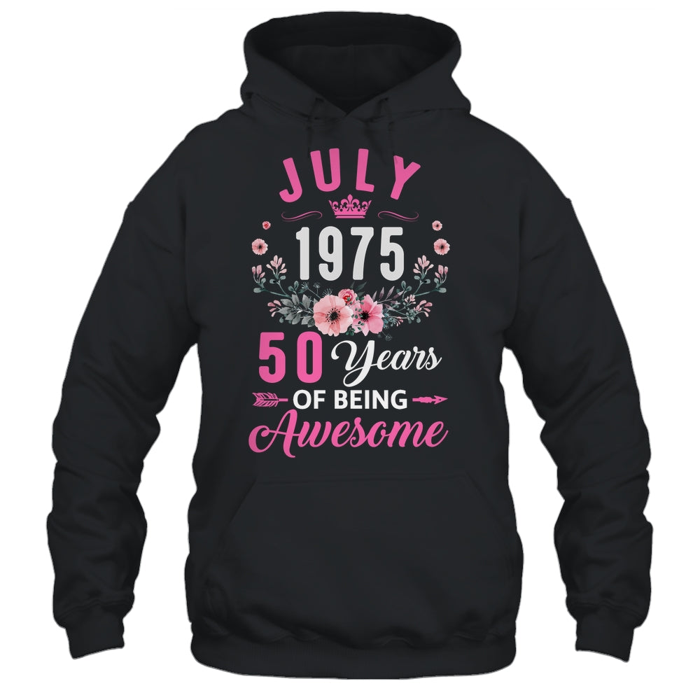 Made In 1975 50 Years Old July 50th Birthday Women Shirt & Tank Top | siriusteestore