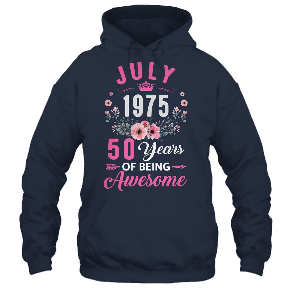 Made In 1975 50 Years Old July 50th Birthday Women Shirt & Tank Top | siriusteestore