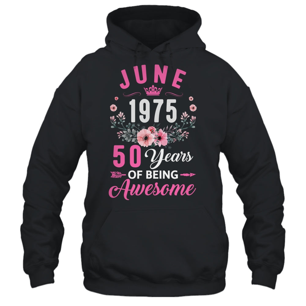 Made In 1975 50 Years Old June 50th Birthday Women Shirt & Tank Top | siriusteestore