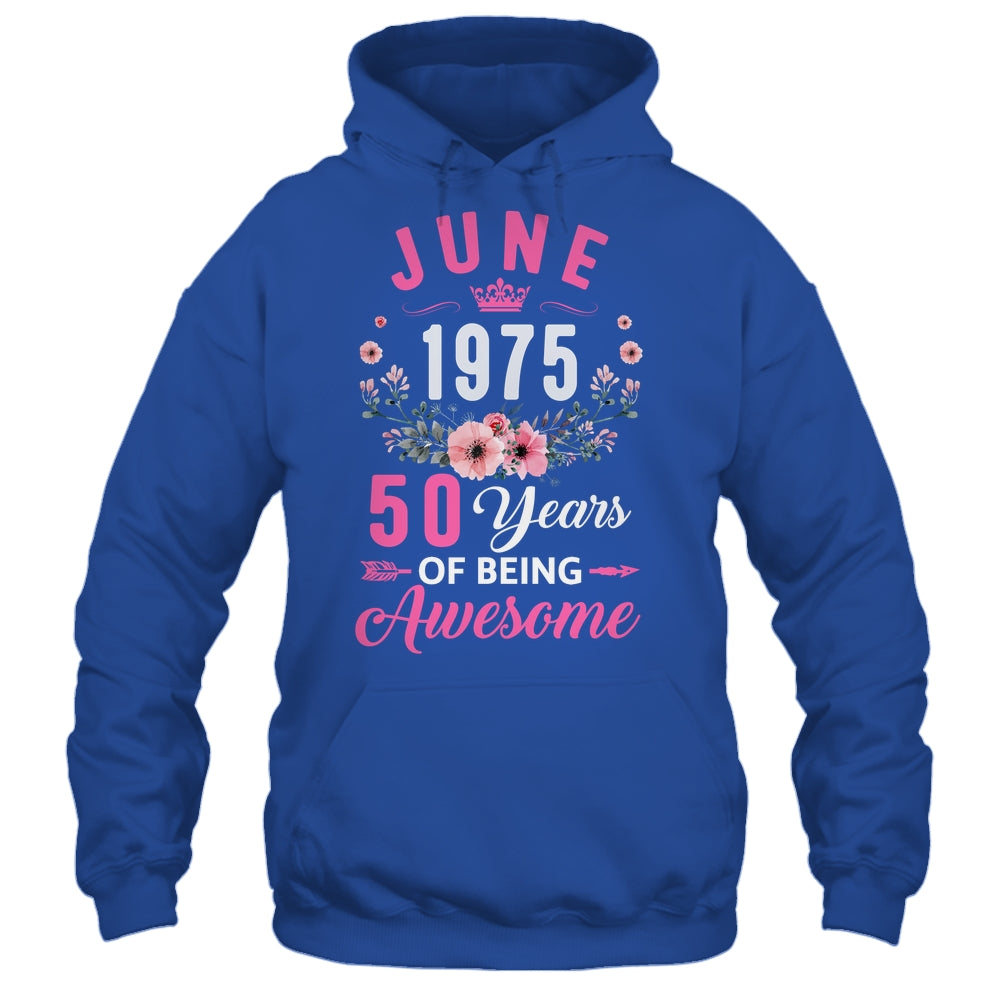 Made In 1975 50 Years Old June 50th Birthday Women Shirt & Tank Top | siriusteestore