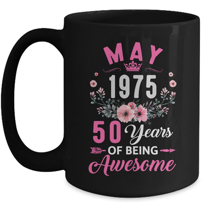 Made In 1975 50 Years Old May 50th Birthday Women Mug | siriusteestore