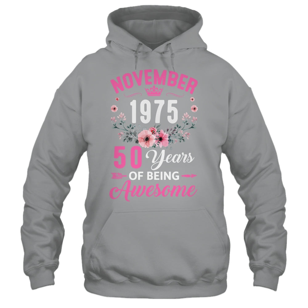 Made In 1975 50 Years Old November 50th Birthday Women Shirt & Tank Top | siriusteestore