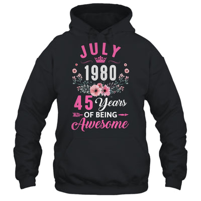 Made In 1980 45 Years Old July 45th Birthday Women Shirt & Tank Top | siriusteestore