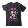 Made In 1990 35 Years Old August 35th Birthday Women Shirt & Tank Top | siriusteestore