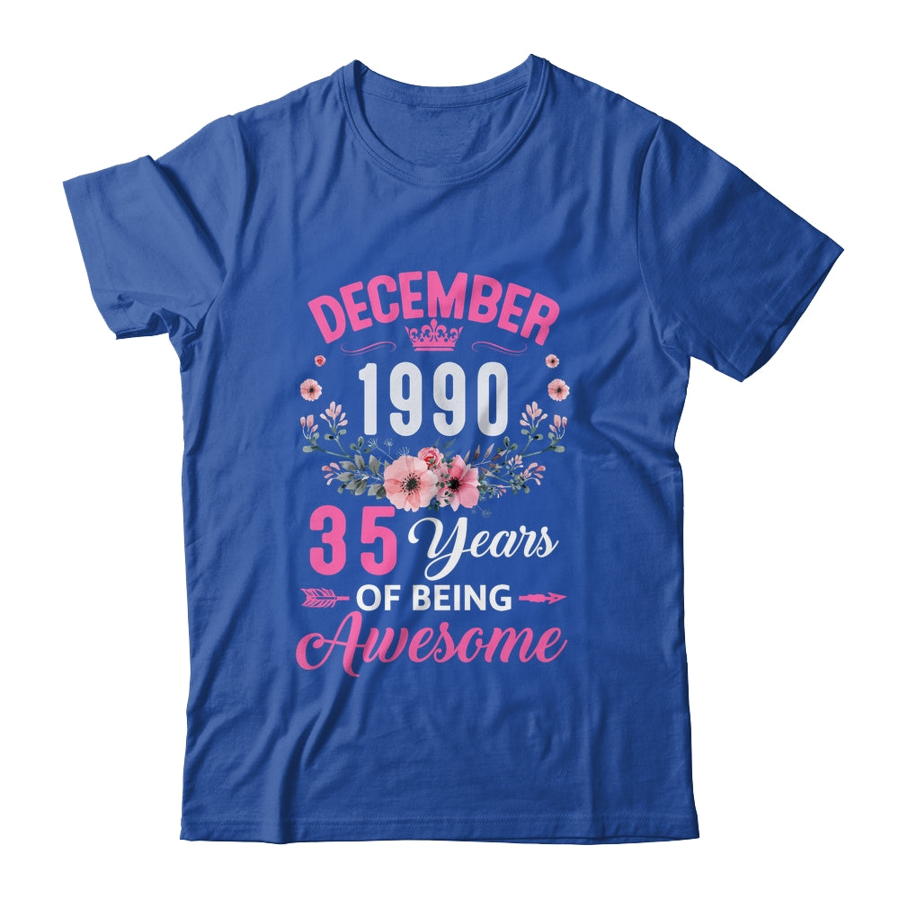 Made In 1990 35 Years Old December 35th Birthday Women Shirt & Tank Top | siriusteestore
