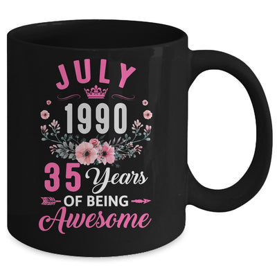 Made In 1990 35 Years Old July 35th Birthday Women Mug | siriusteestore
