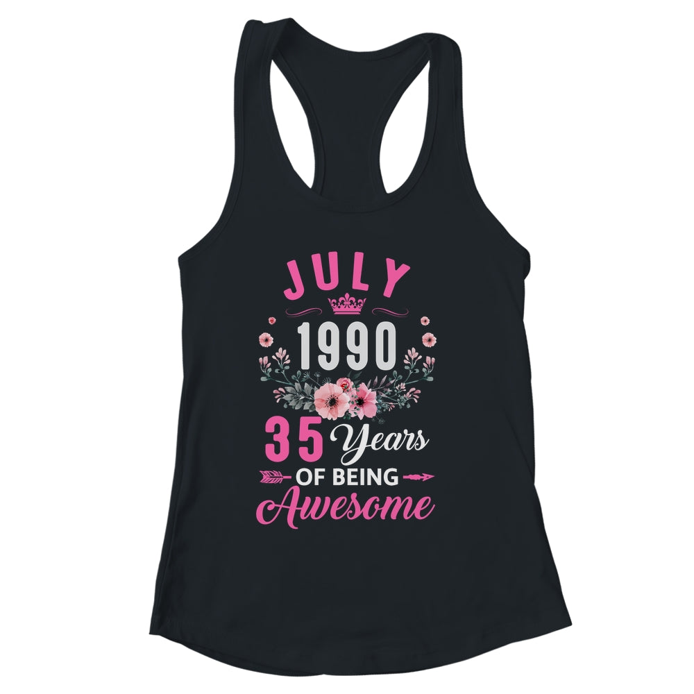 Made In 1990 35 Years Old July 35th Birthday Women Shirt & Tank Top | siriusteestore