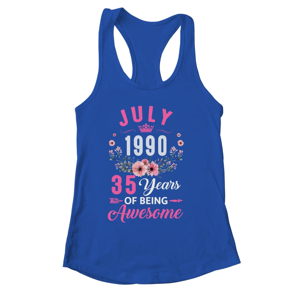 Made In 1990 35 Years Old July 35th Birthday Women Shirt & Tank Top | siriusteestore